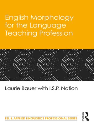 cover image of English Morphology for the Language Teaching Profession